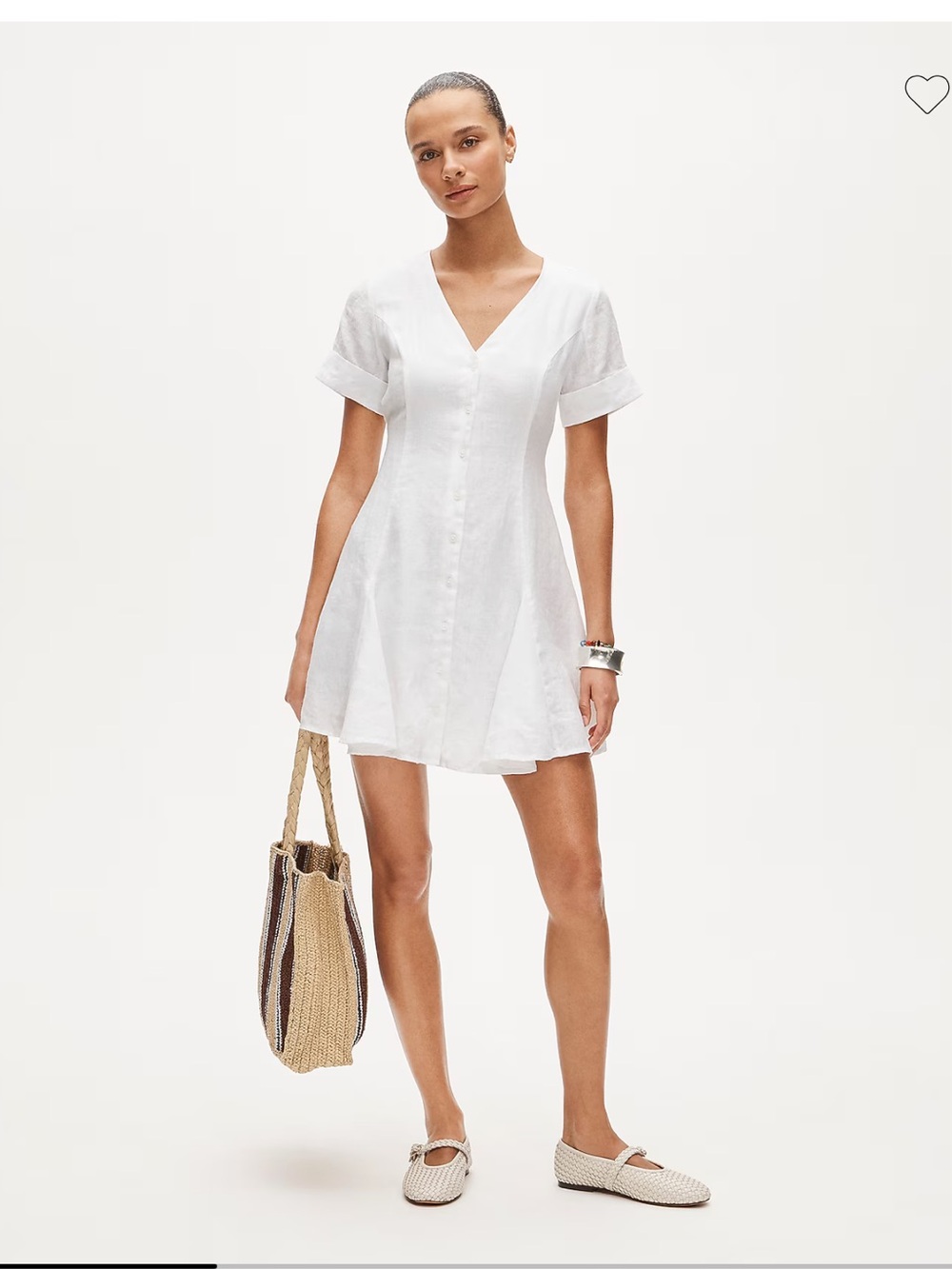 J.Crew Fleur mini dress in linen